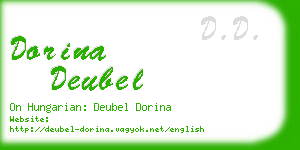 dorina deubel business card